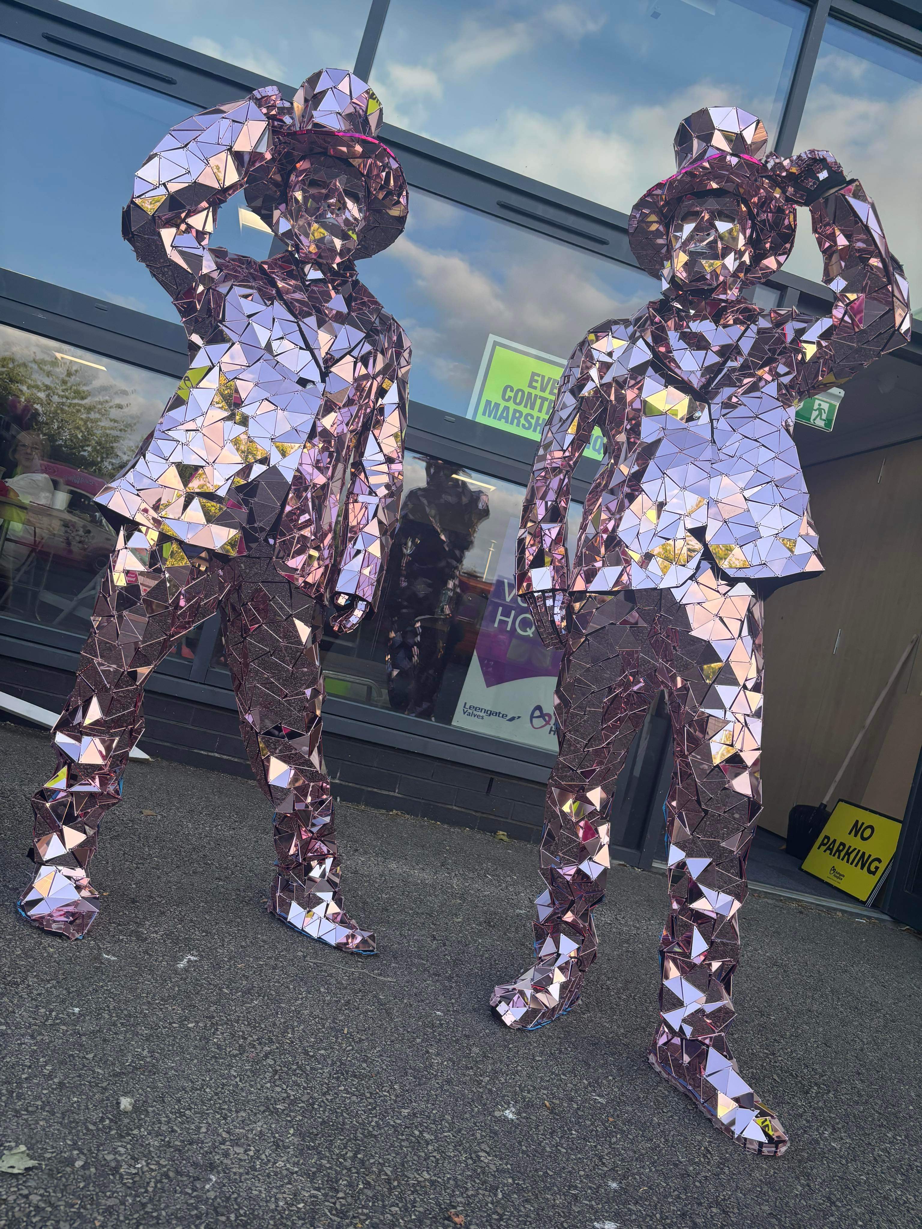 Dazzling Pink Mirror Men