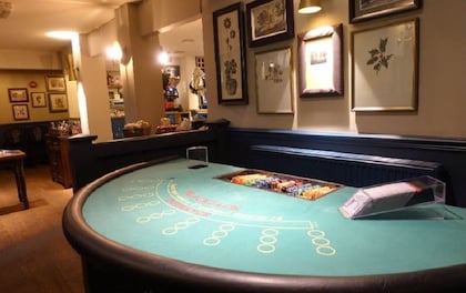 Blackjack Table with Professional Croupier