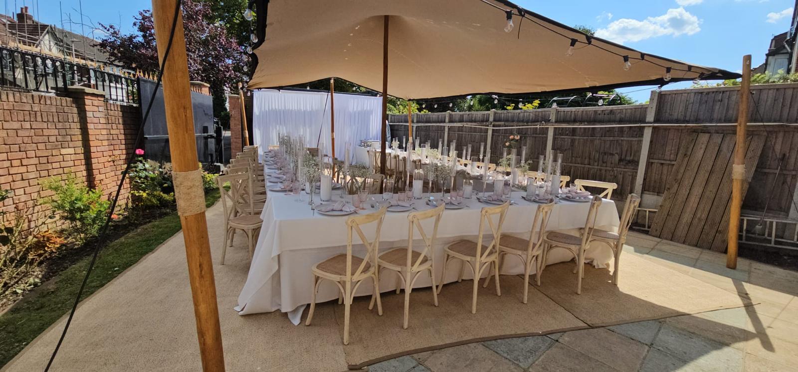 Stylish Small 6m x 4m Stretch Tent Perfect For Gardens