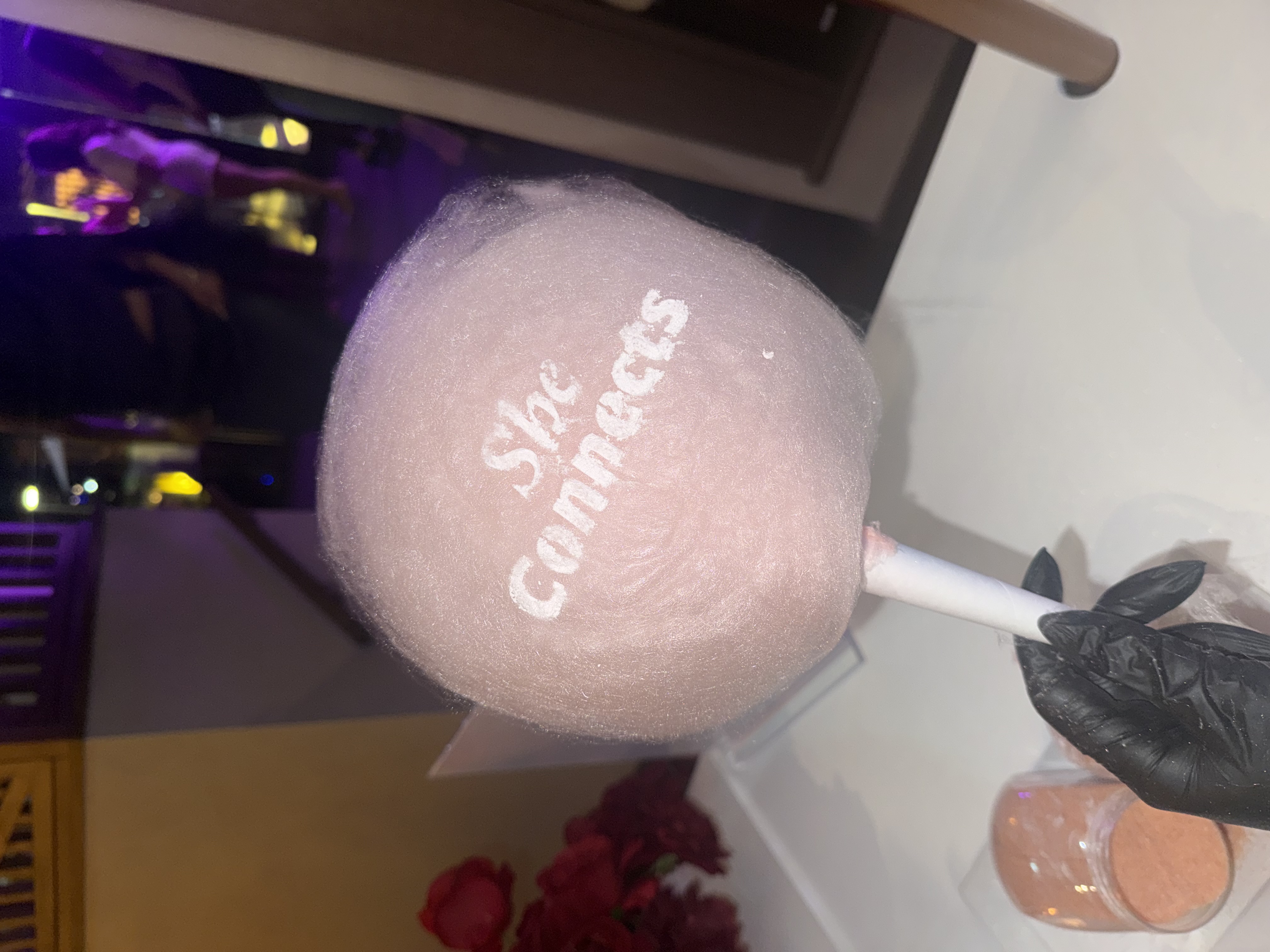 Candy Floss Cart with Logo