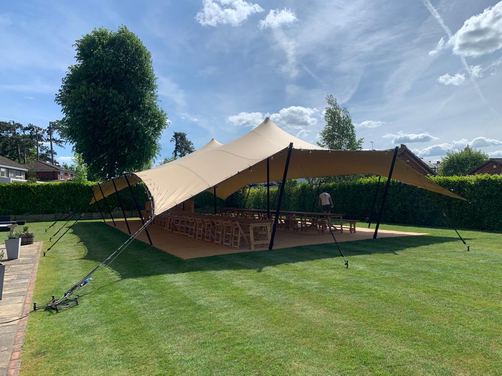 10m x 15m Chino Stretch Tent For Elegant & Spacious Outdoor Cover