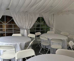 White 4m x 4m Party Tent