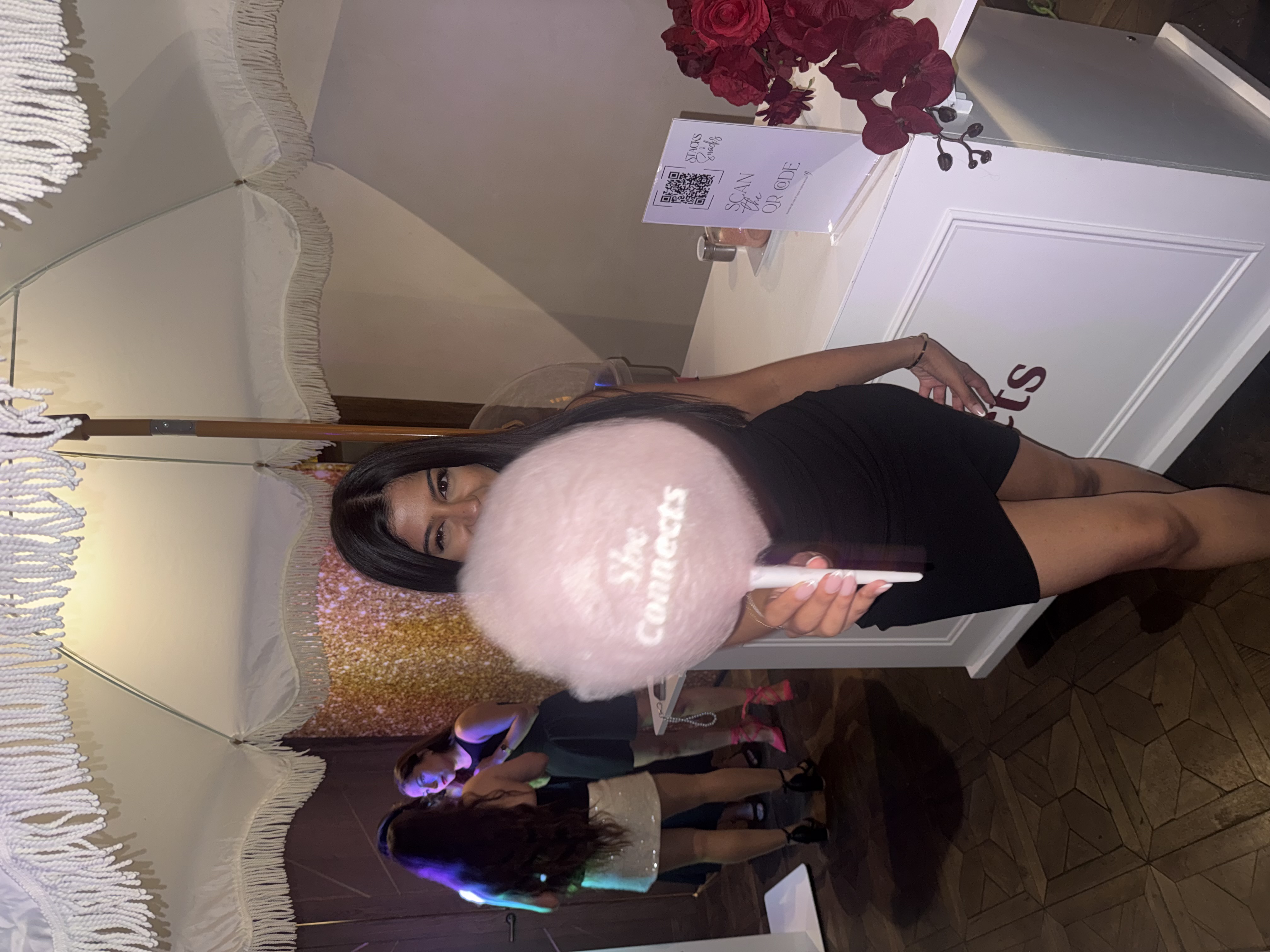 Candy Floss Cart with Logo