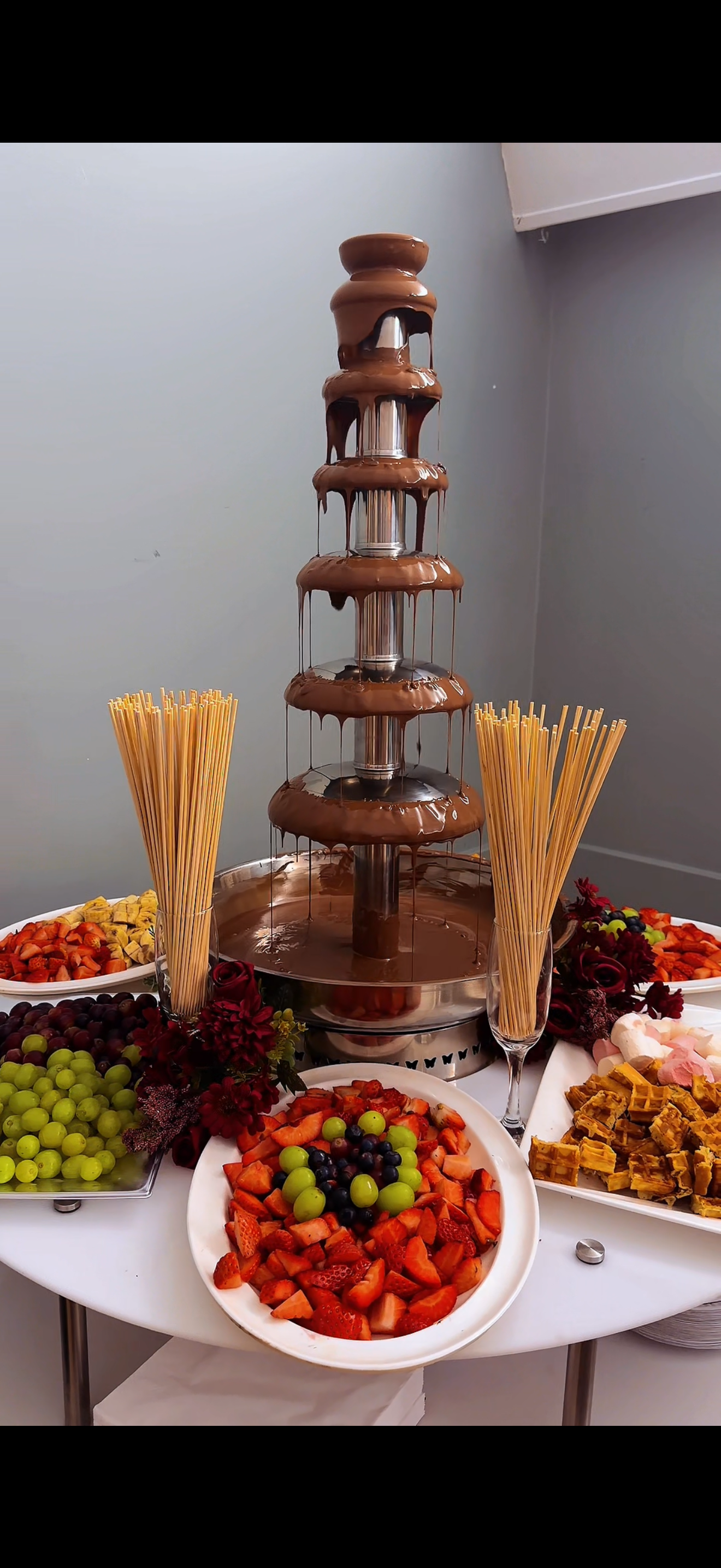 Our Stunning 7-Tier Premium Chocolate Fountain