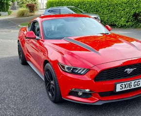 Red Ford Mustang American Muscle Car