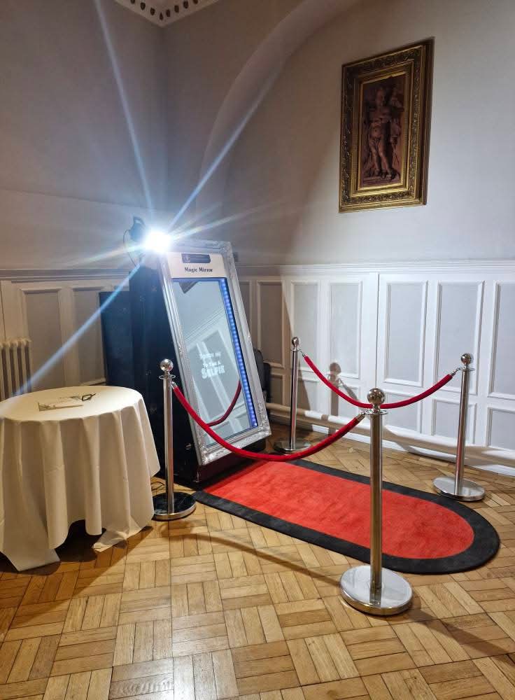 Magic Mirror Photo Booth with Complimentary Guest Book