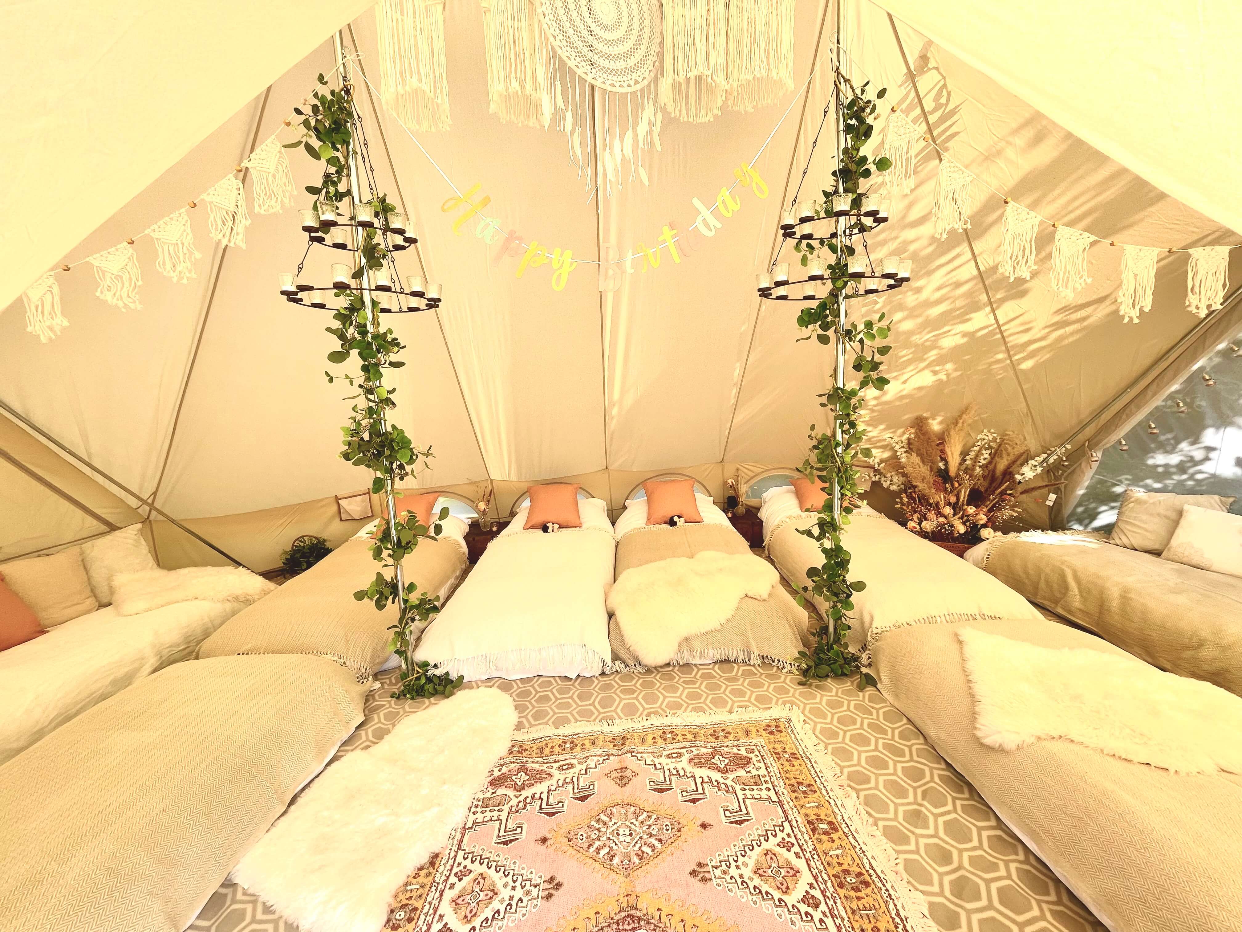 6m x 4m Boho Glamping Party Tent