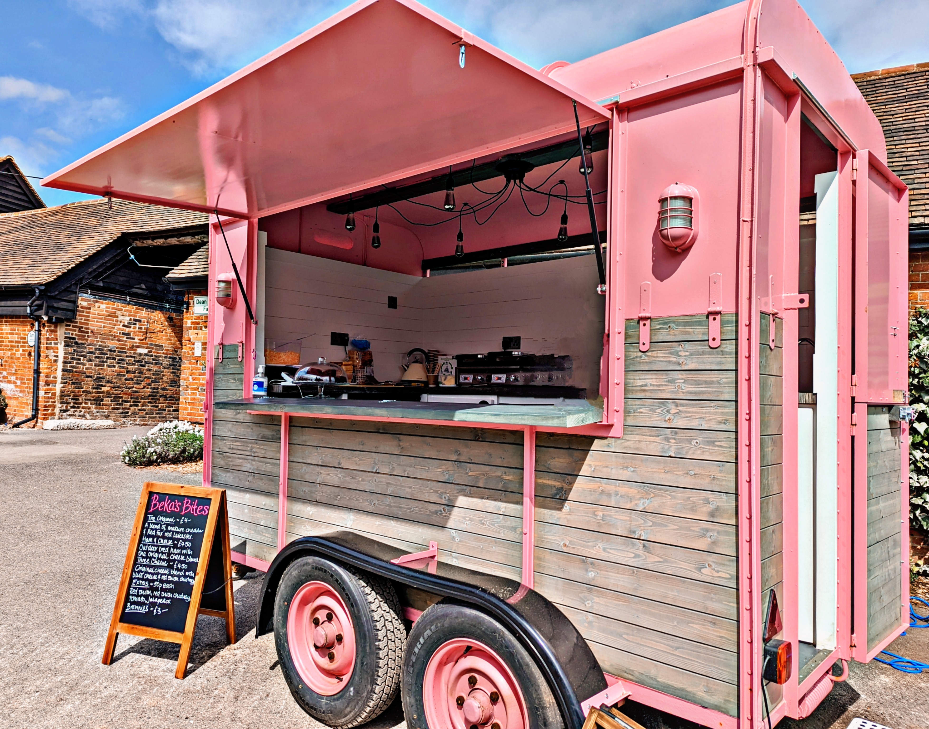 Vintage Trailer Serving Fresh, Crispy, Melty Gourmet Cheese Toasties