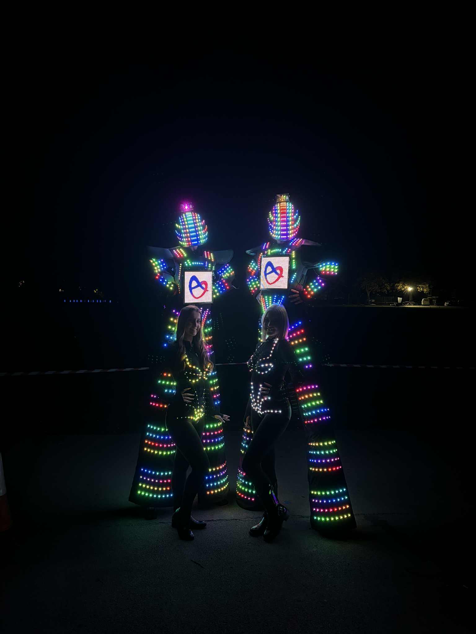 Sky High LED Pixel Bots