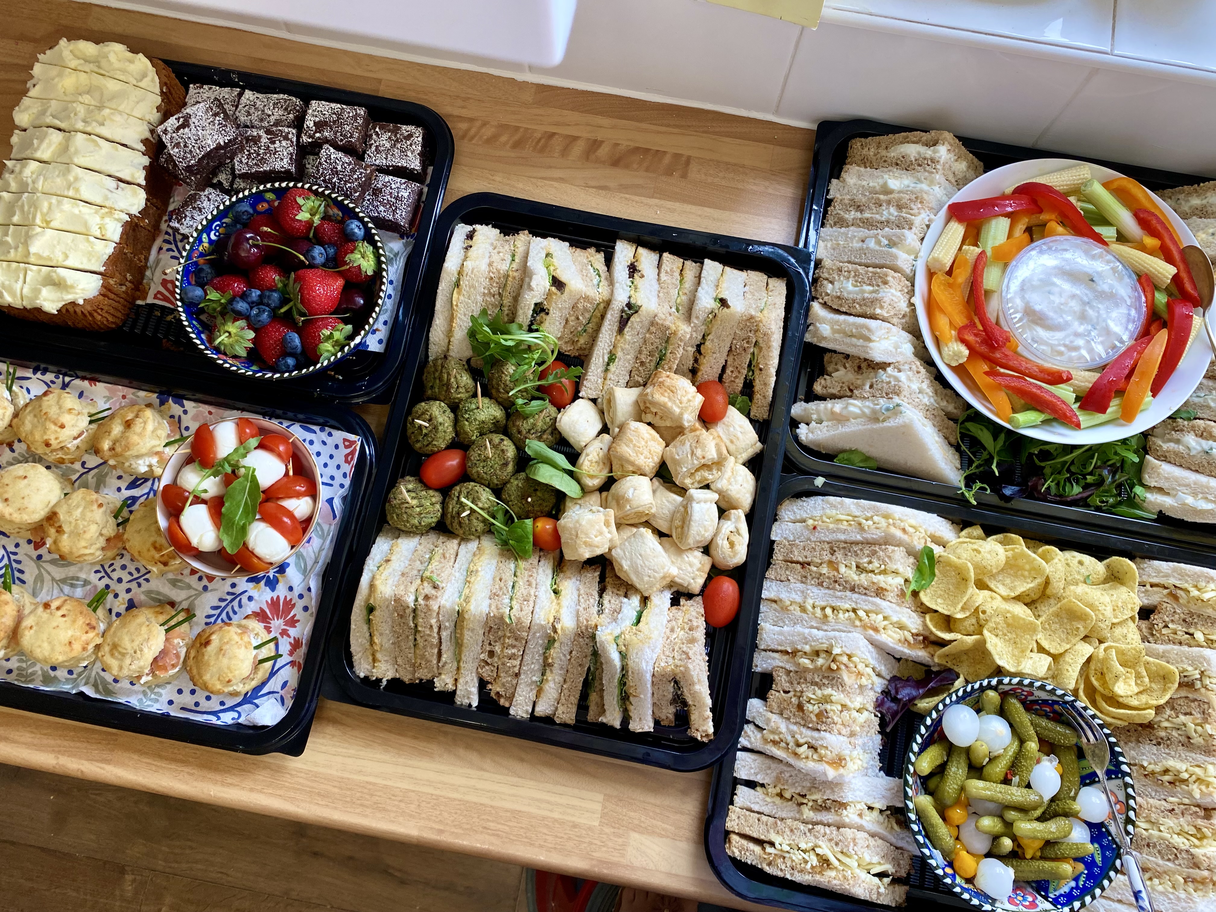 Lunch Buffet Including Meats & Cheeses from Around the World