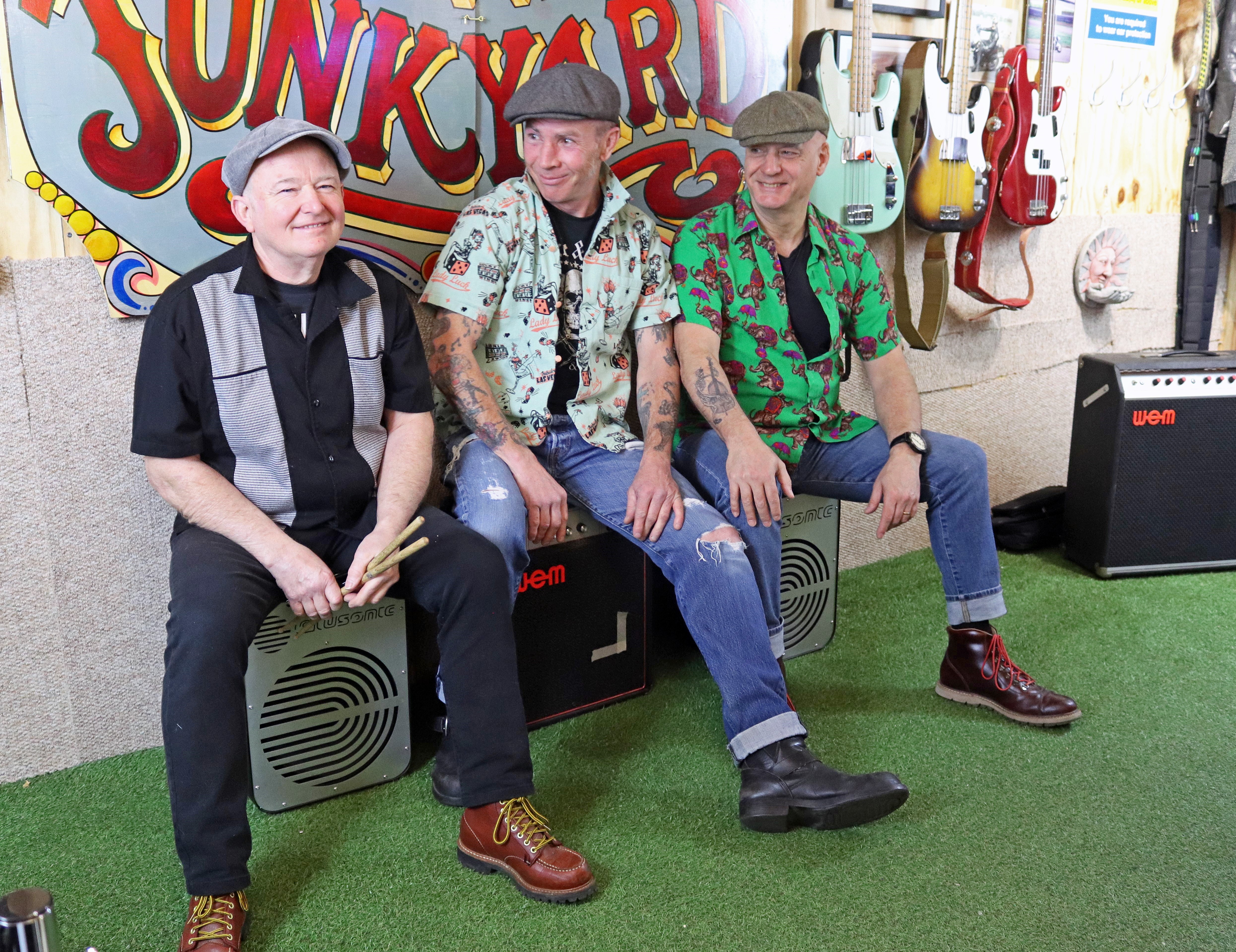 High-Energy 1950s Rock 'n' Roll Rockabilly Trio