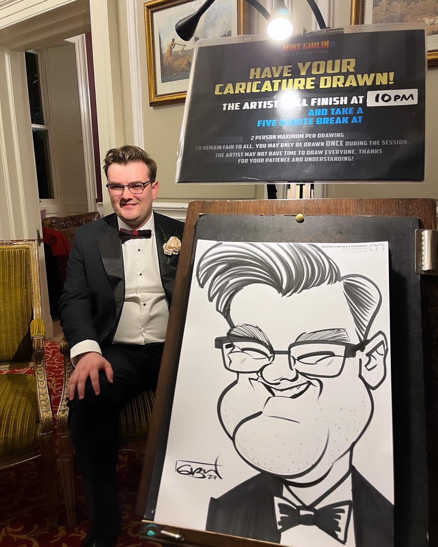 World-Class Live Caricatures Featured on Robson Green's Weekend Escapes!
