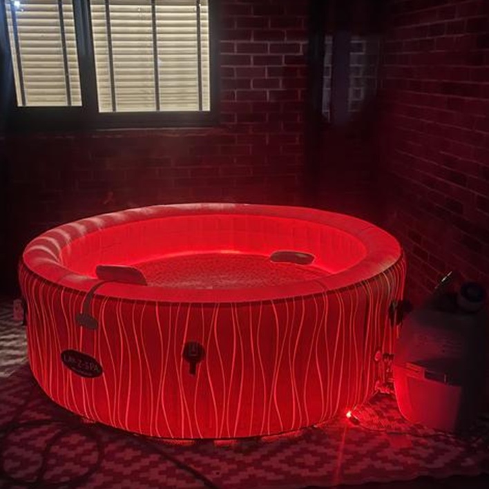 LazySpa Hot Tub Hire with LED Lights & Soothing Bubble Jets