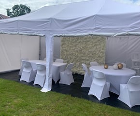 Premium 3m x 6m Marquee hire with 2 Free LED Letters or Numbers
