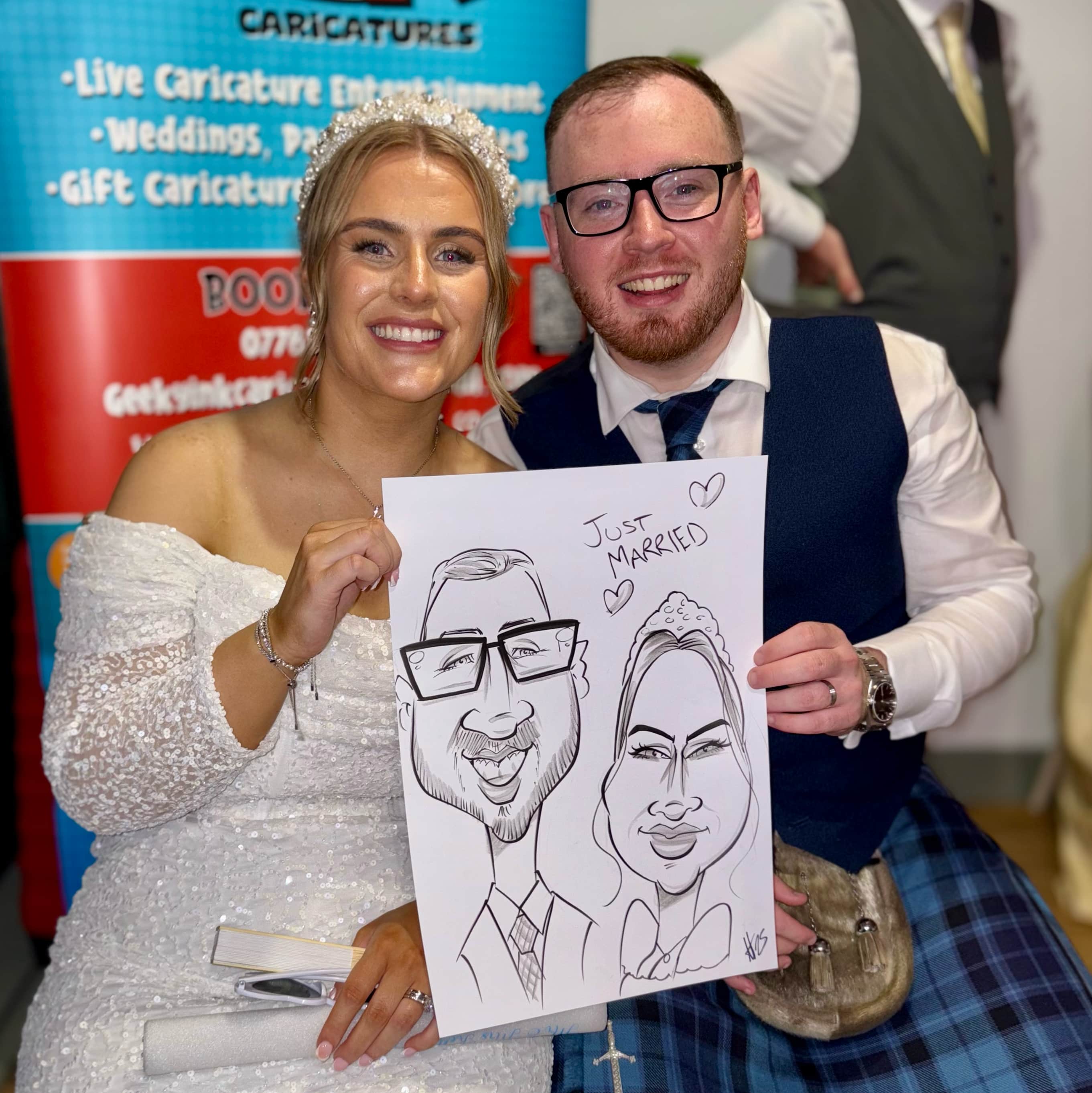 Caricatures from Geeky Ink give Laughs All Round with Fun & Entertainment
