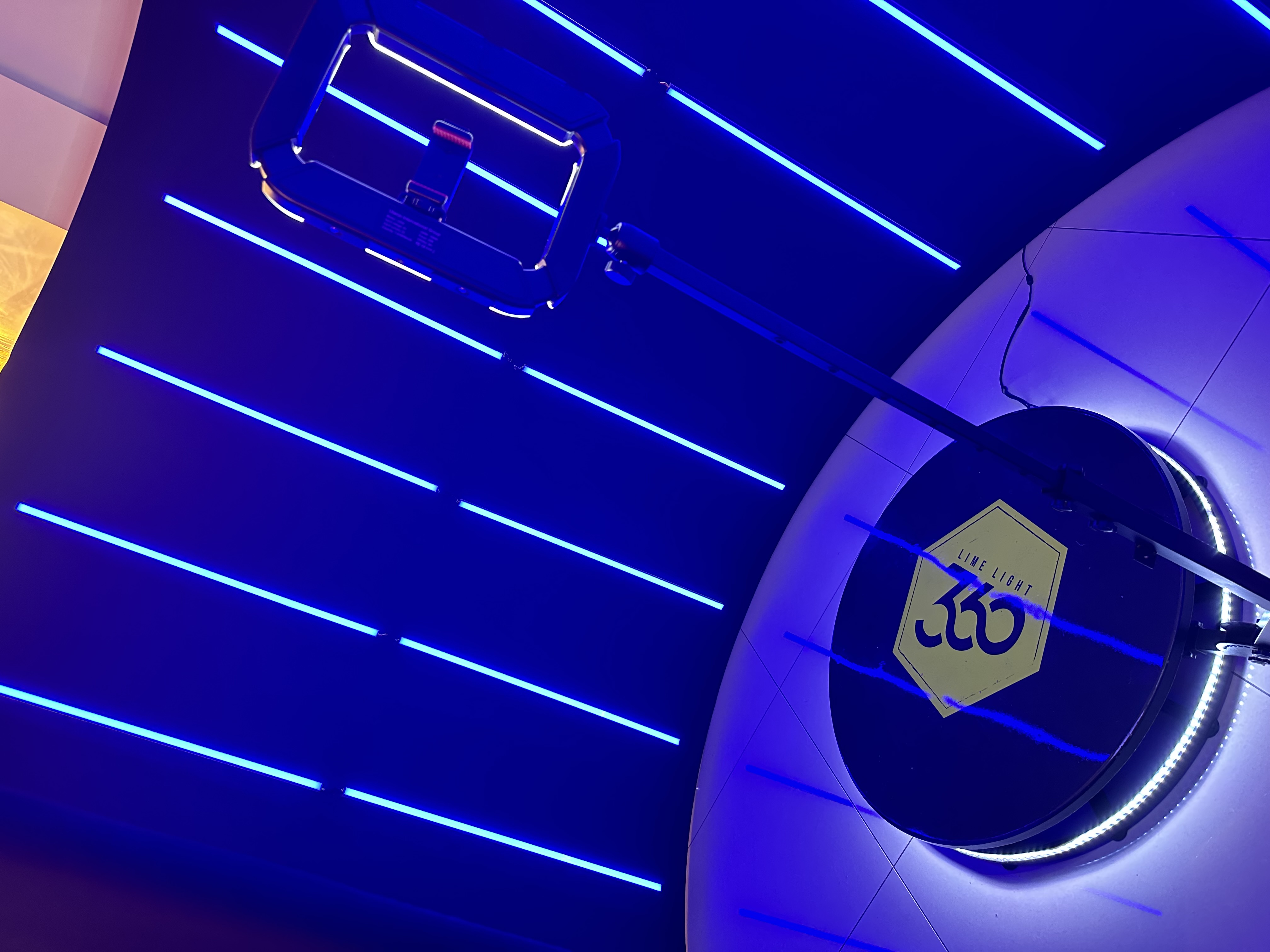 360 Video booth with LED Enclosure