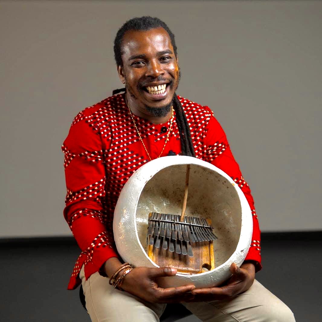Sekuru Africa Playing Original African Music on a Harp