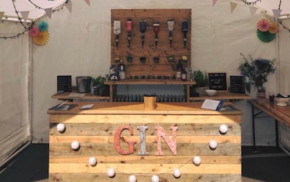 Personalised Rustic Style Mobile Gin Bar
