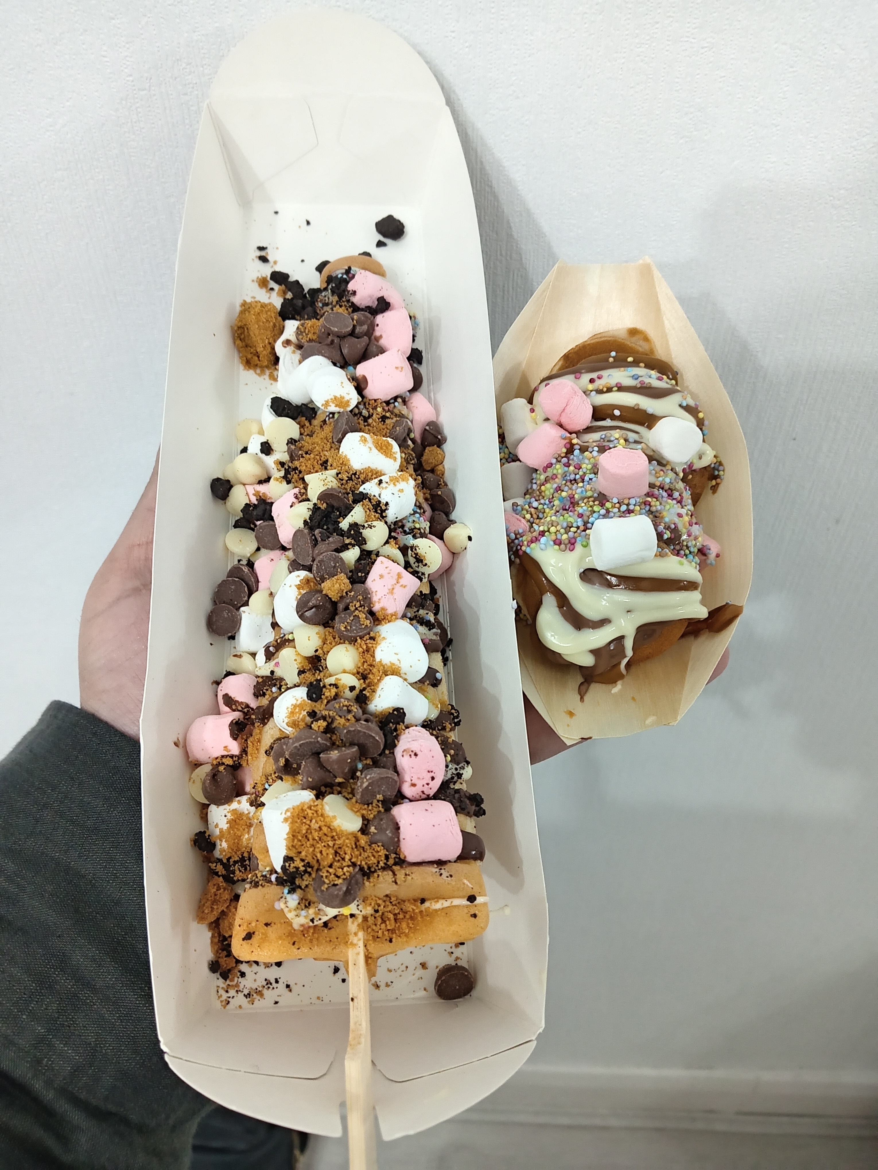 Delicious Hot Freshly Made Mini Dutch Pancakes & Waffles