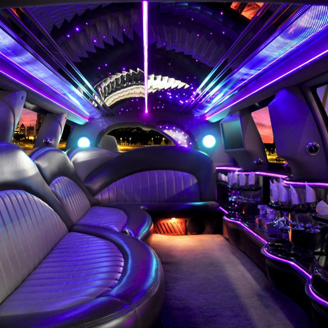 8-Seater Pink Baby Bentley Limo