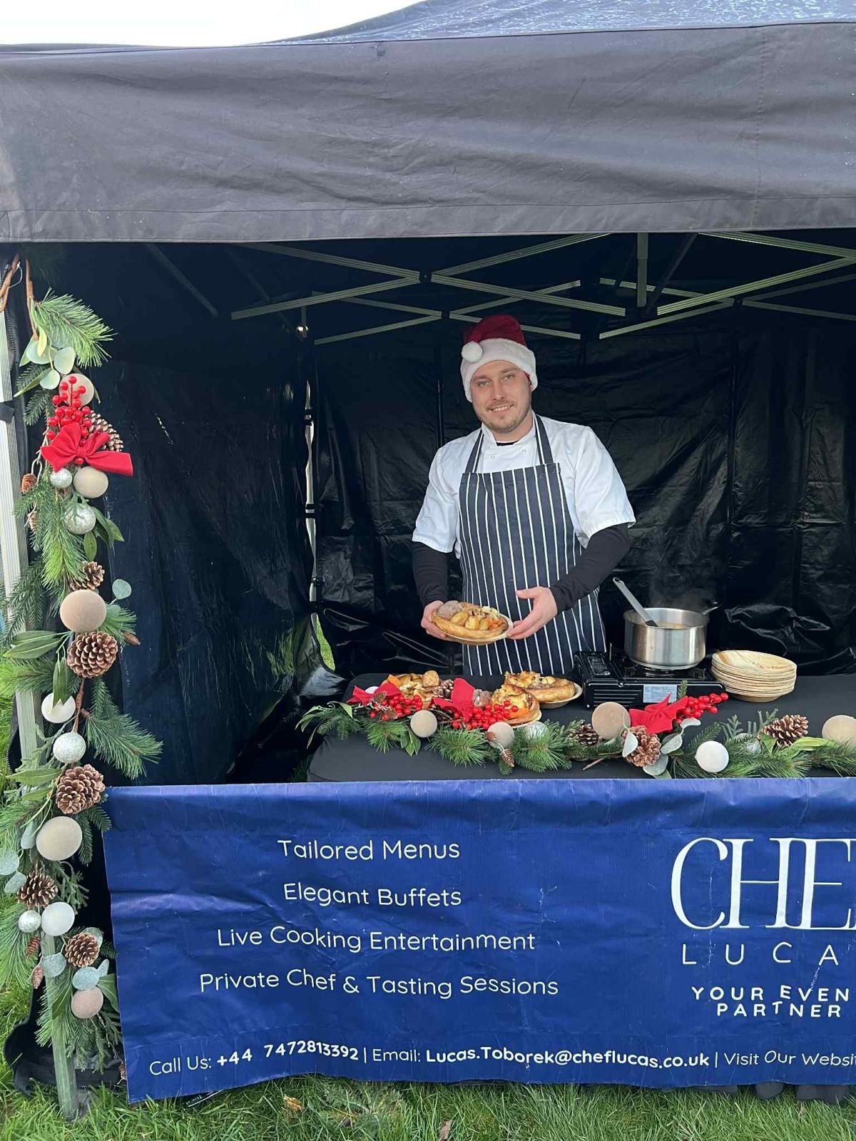Festive Giant Loaded Yorkshire Pudding Street Food Station