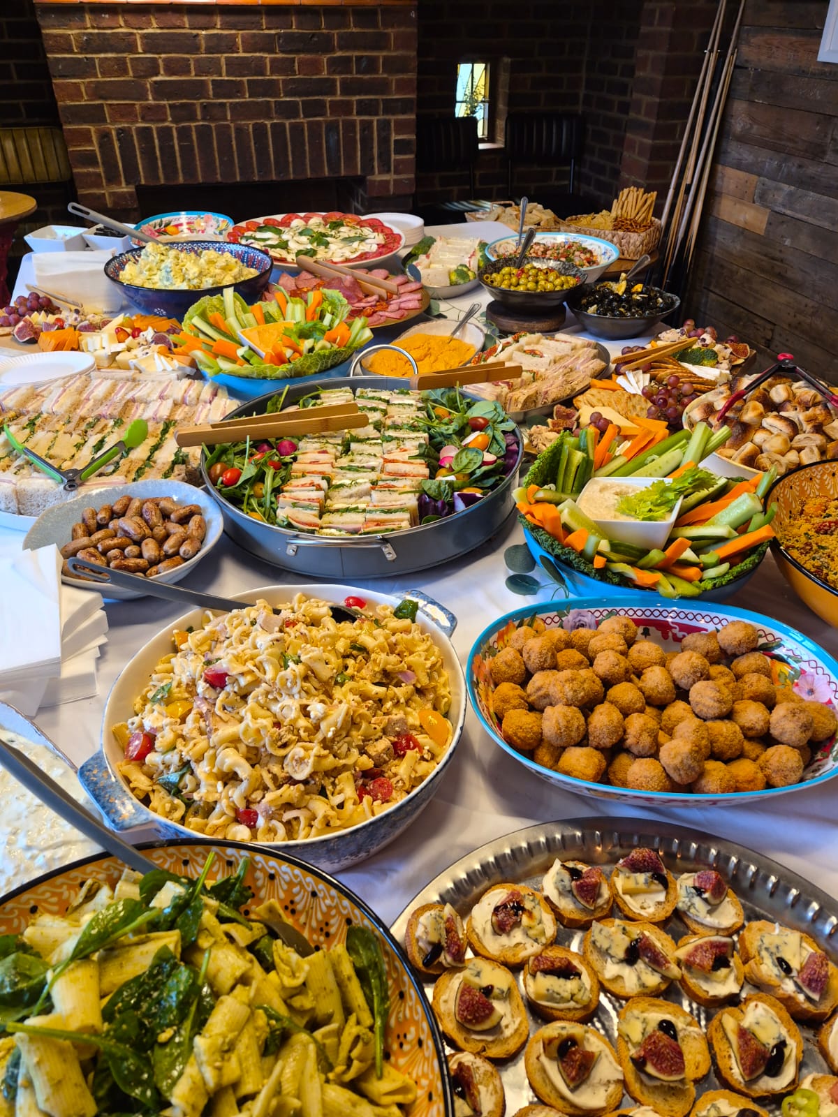 Mediterranean Inspired Cold & Hot Buffet with Mezzes, Salads & Charcuterie