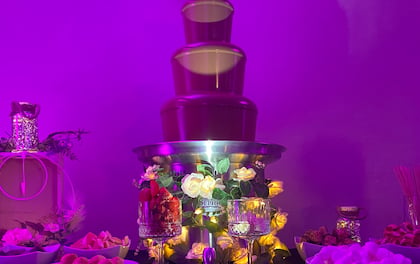 3-Tier Luxury Chocolate Fountain with 6 Dips
