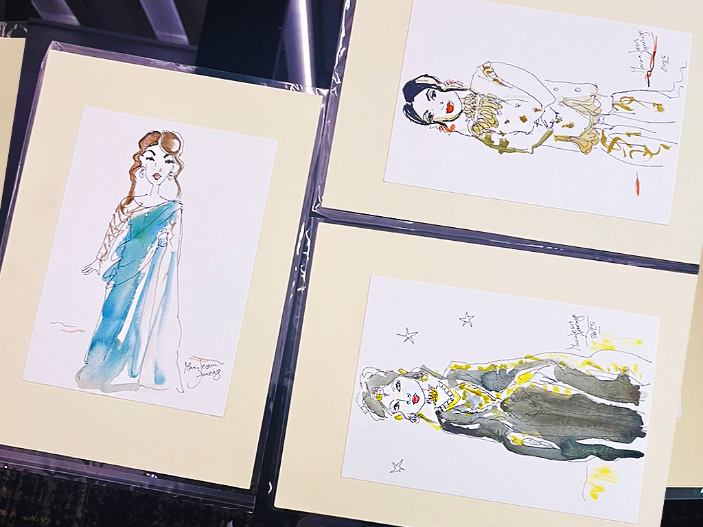 Elegant Live Watercolour Guest Illustrations  ✨