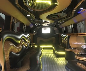 Pink Elegance: 16-Seater H2 Hummer Limo for Your Special Occasion