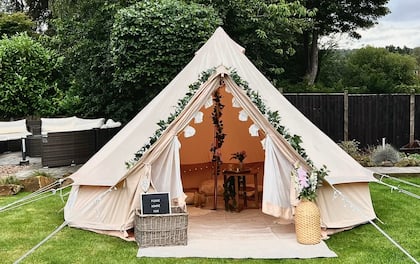 Bell Tent Outdoor Teepee Party TOMOUNT Bell Tent M Glamping Tent