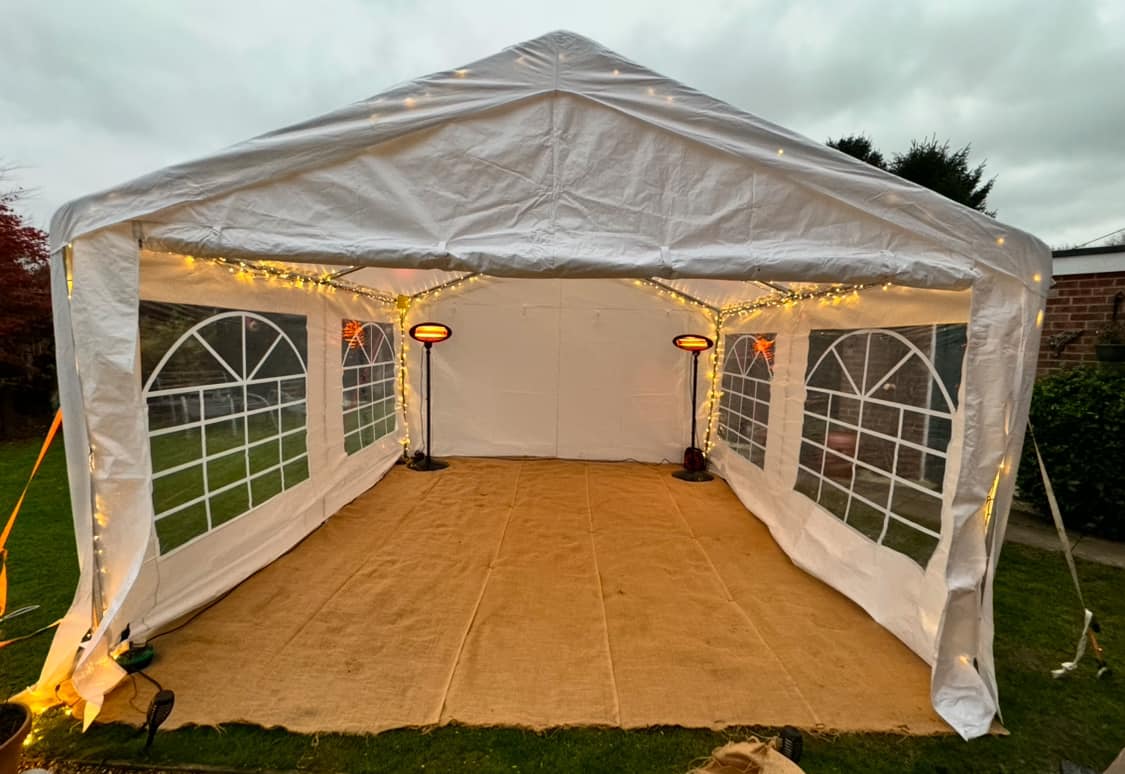 4m x 8m Marquee with Sides