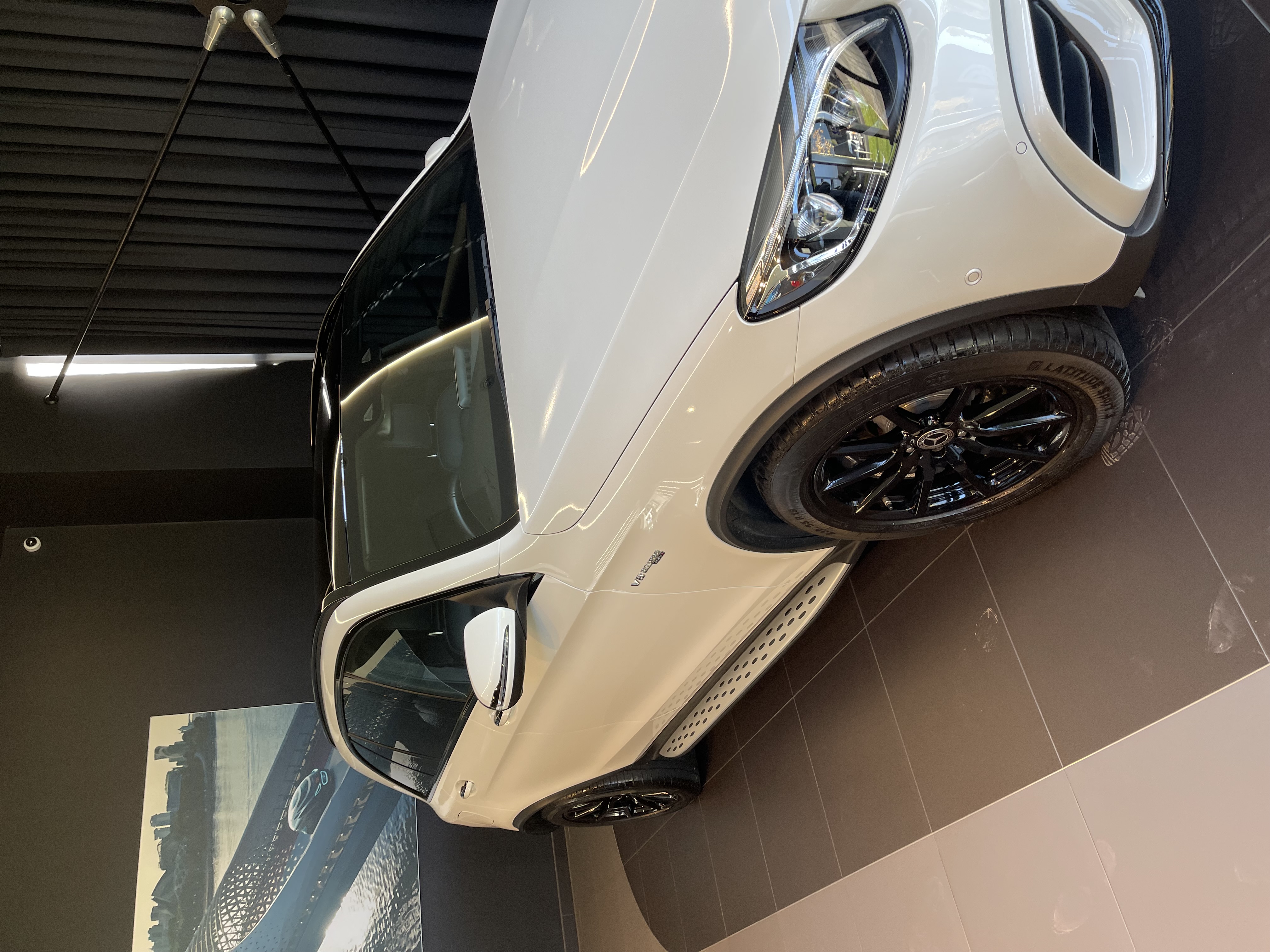 White GLC 63 V8 for an Unforgettable Arrival