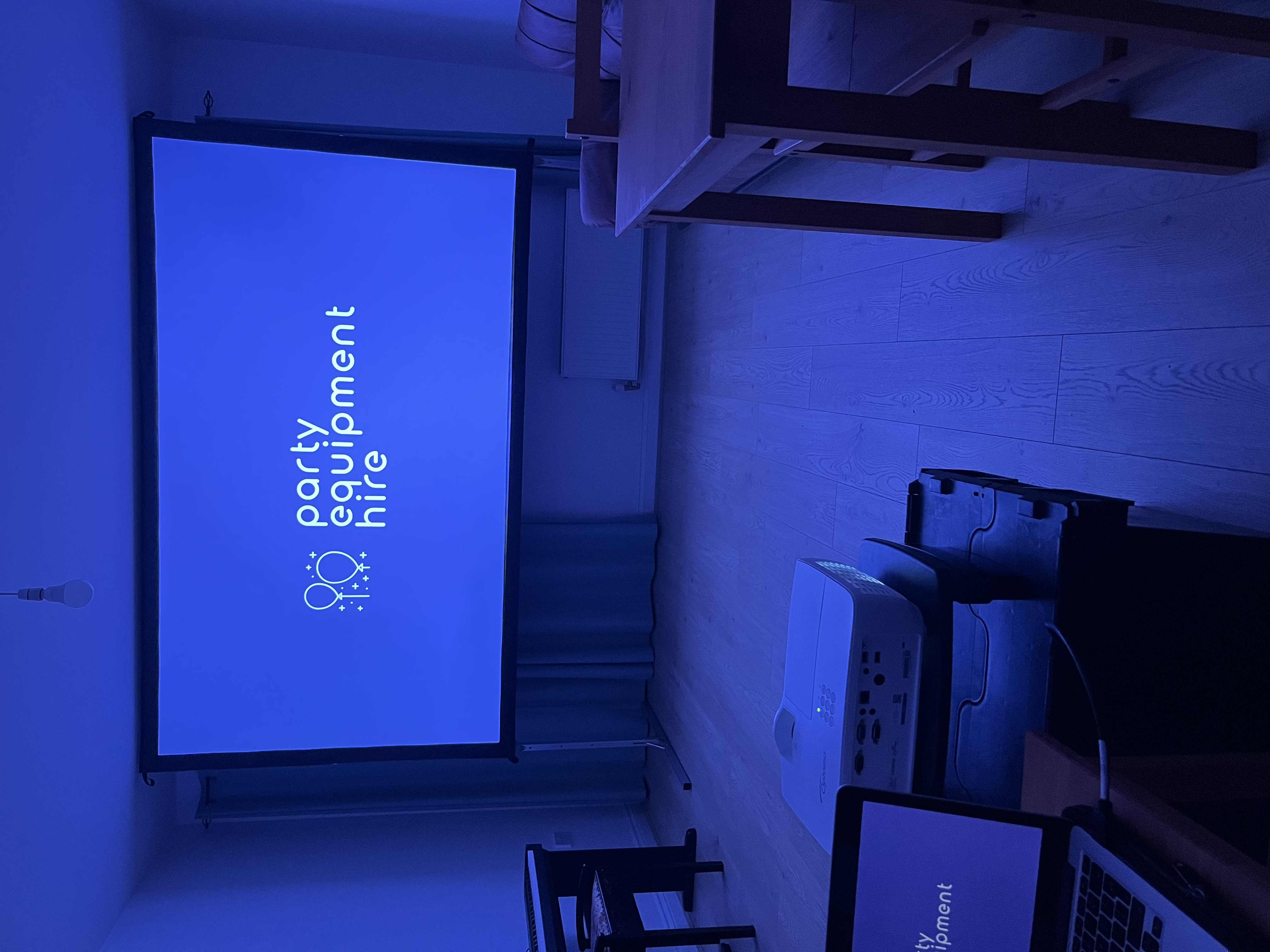 Indoor Cinema Experience with 120" Screen