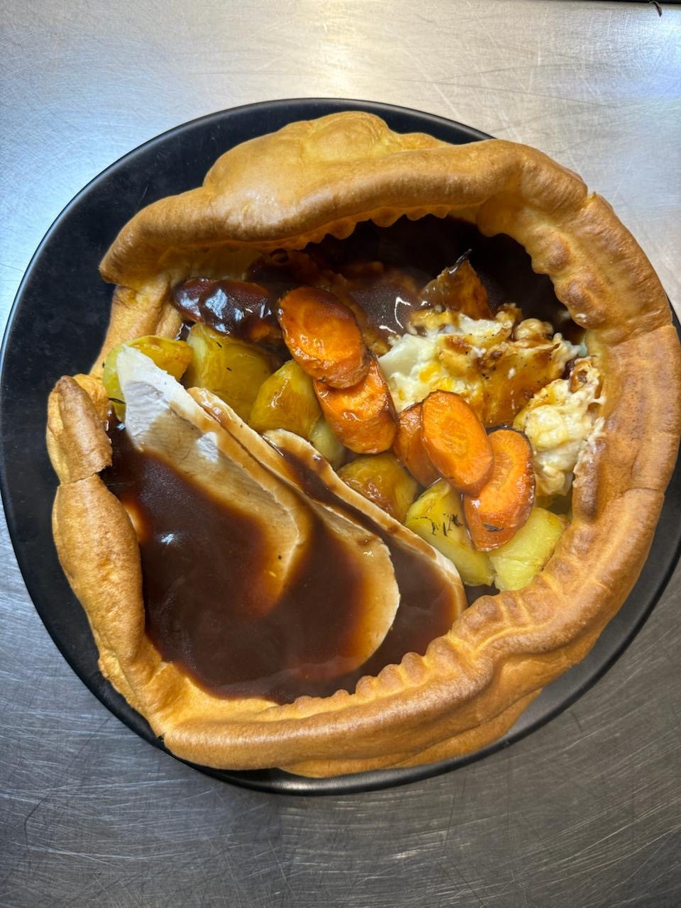 Festive Giant Loaded Yorkshire Pudding Street Food Station
