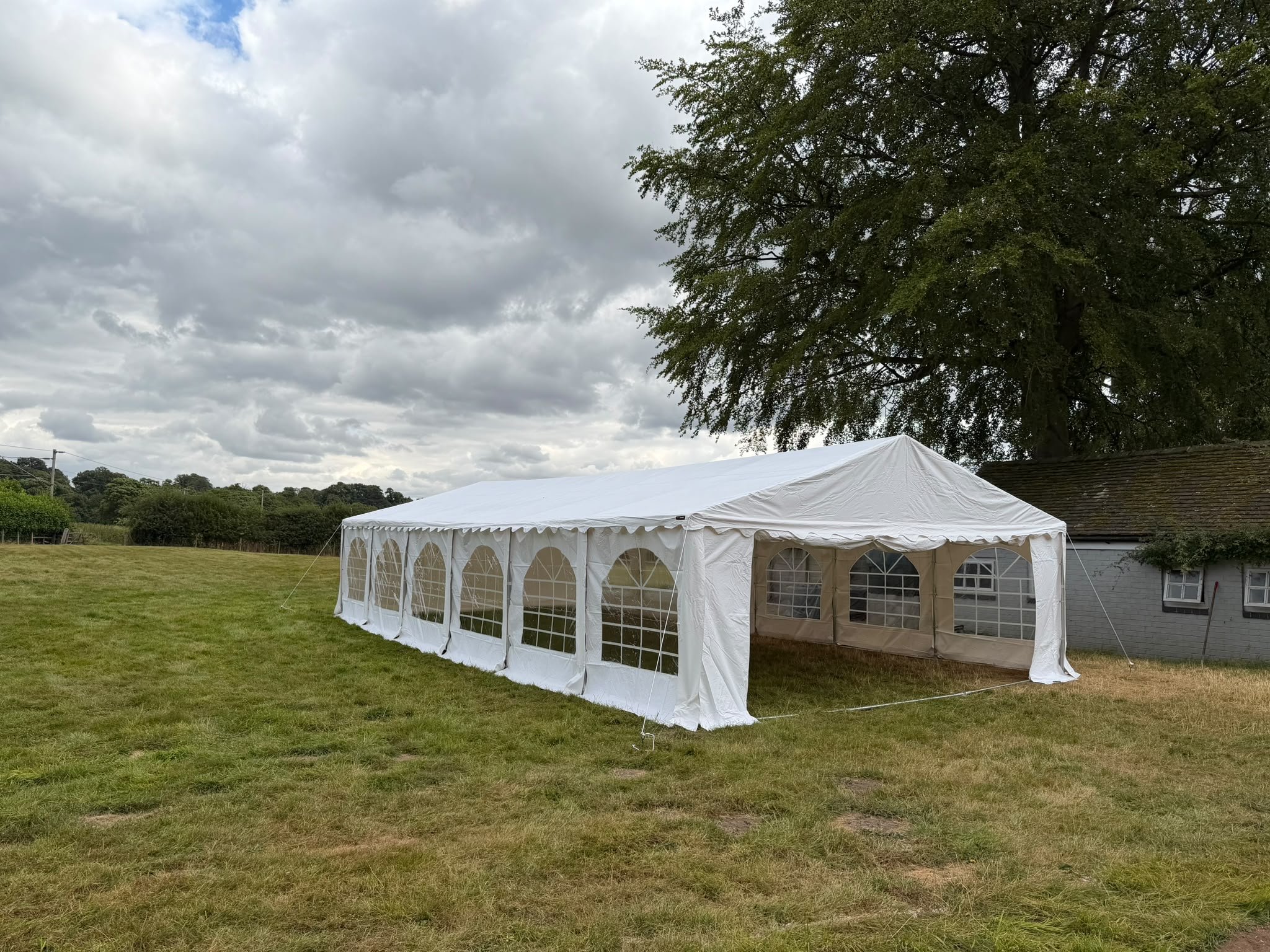 6m x 12m White Marquee