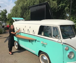 Unique Camper Van Bar with Drinks on Tap