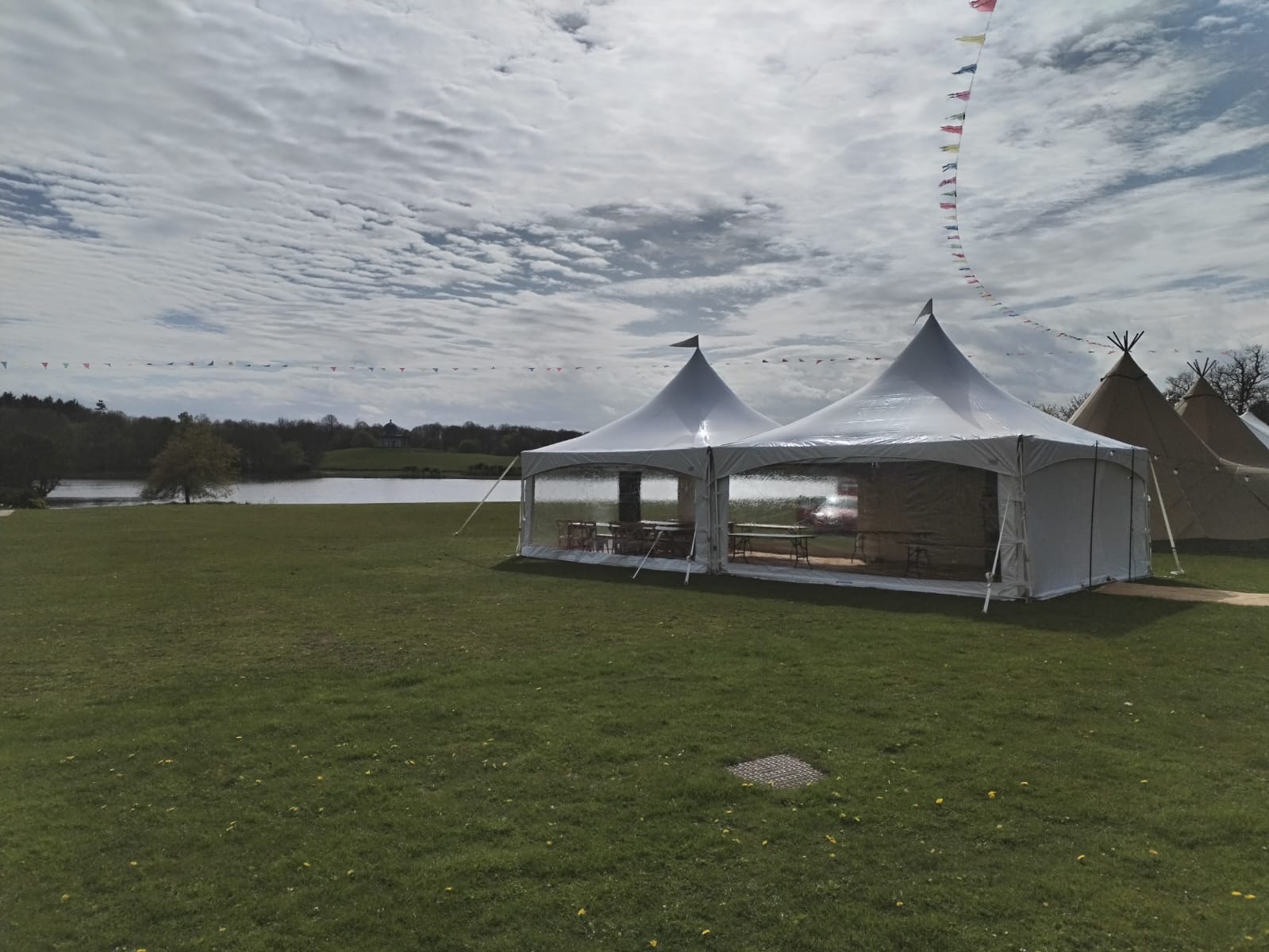 6m x 12m Stylish Pagoda Marquee