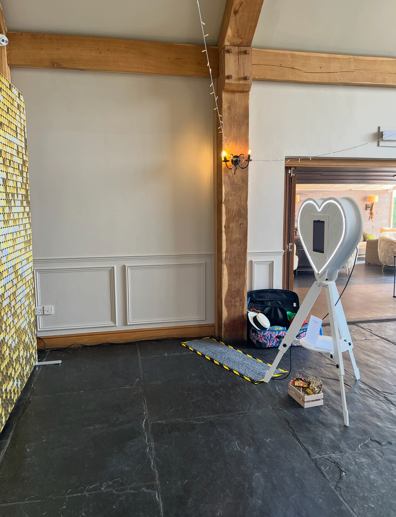 Elevate Your Event with White Heart-Shaped Selfie Pod