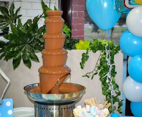 Large 5-Tier Chocolate Fountain with Dips & LED Base