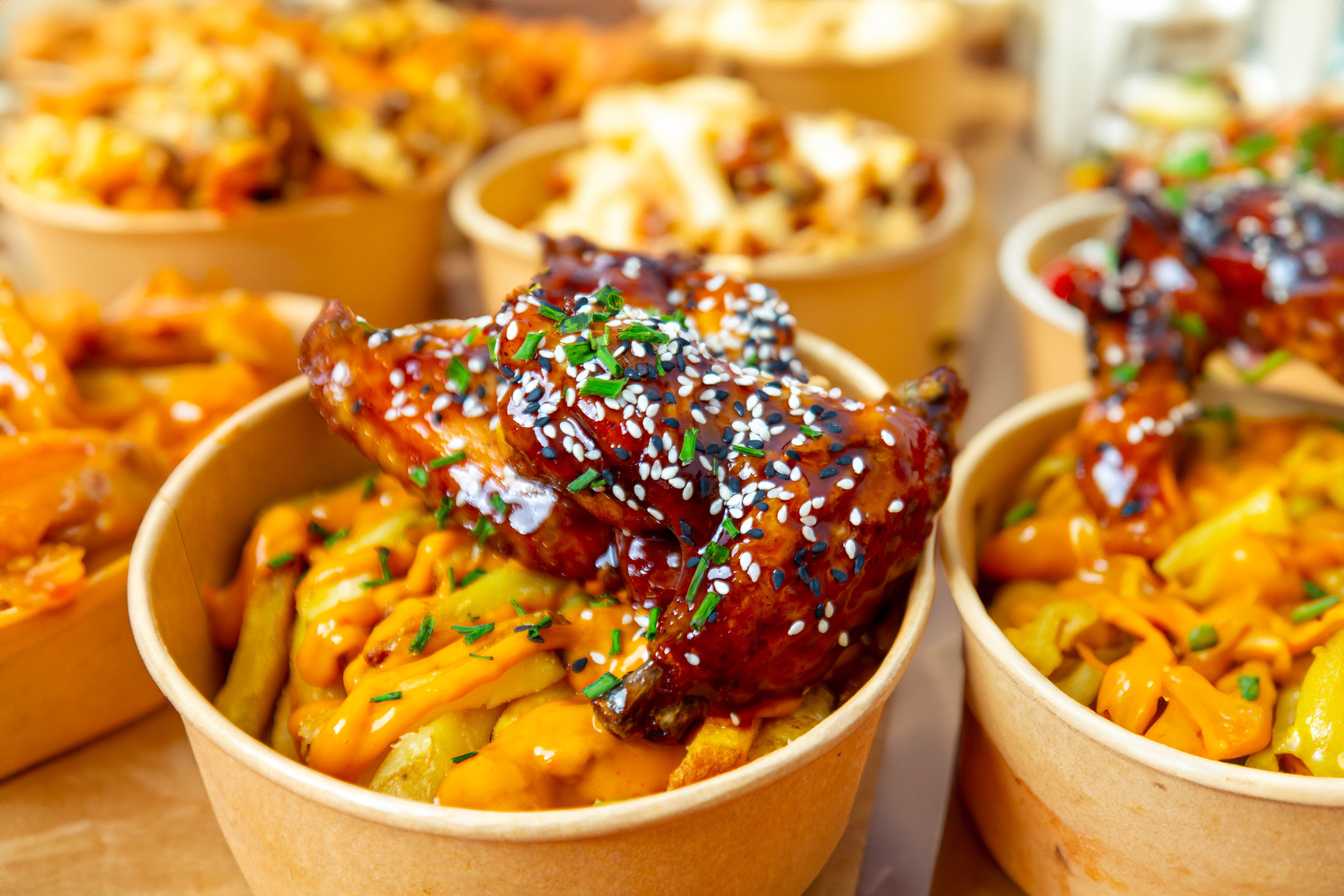 Ultimate Loaded Chicken, Fried Tenders & Smoked Wings