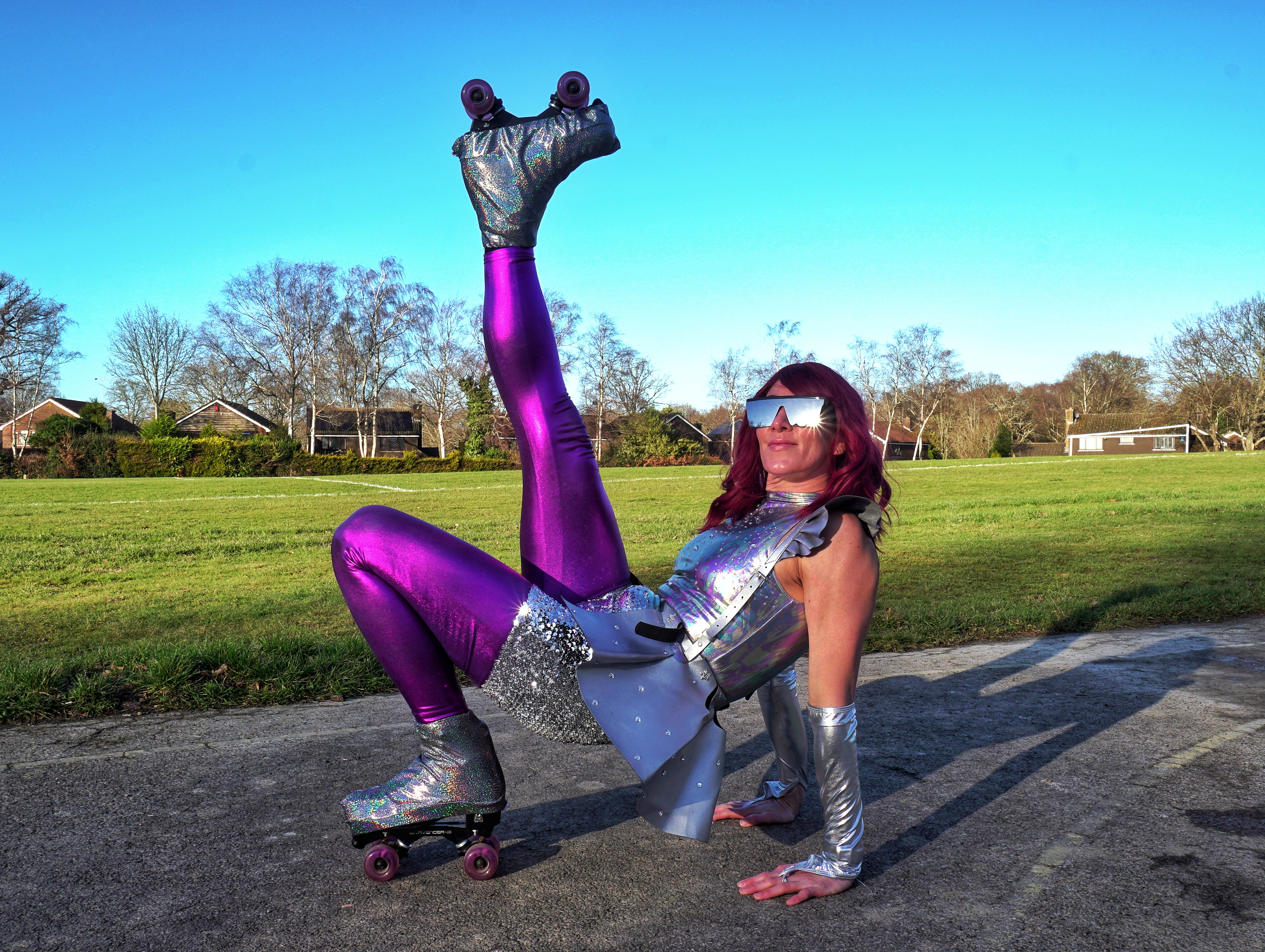 Exhilarating Sci-Fi Skate Dance Act