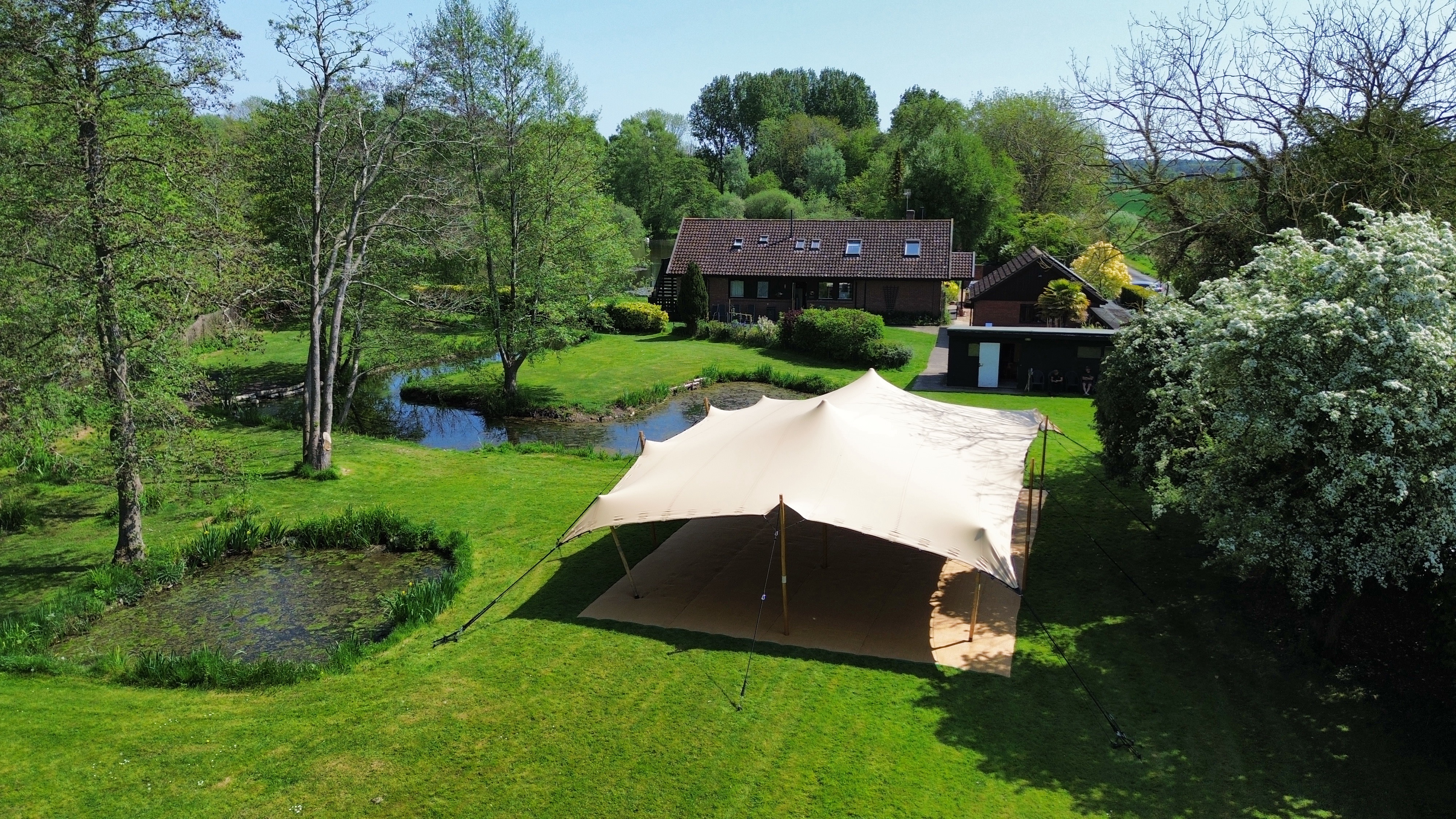 Add Style & Shelter with 9m x 12m Chino Stretch Tent