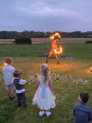 Scorching Solo Fire Spectacular