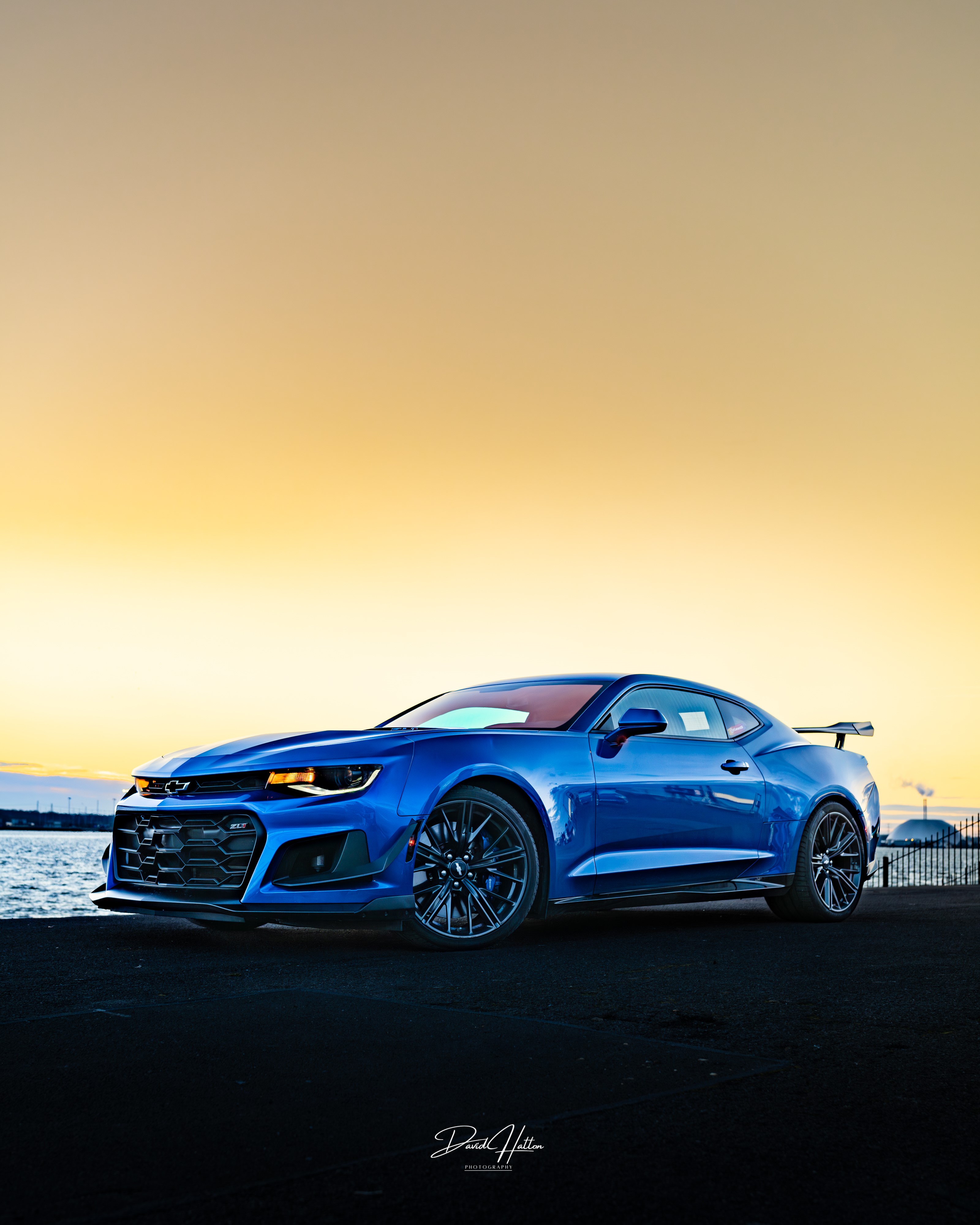 Hyper Metallic Blue Camaro ZL1 with a Full Carbon Fiber Interior