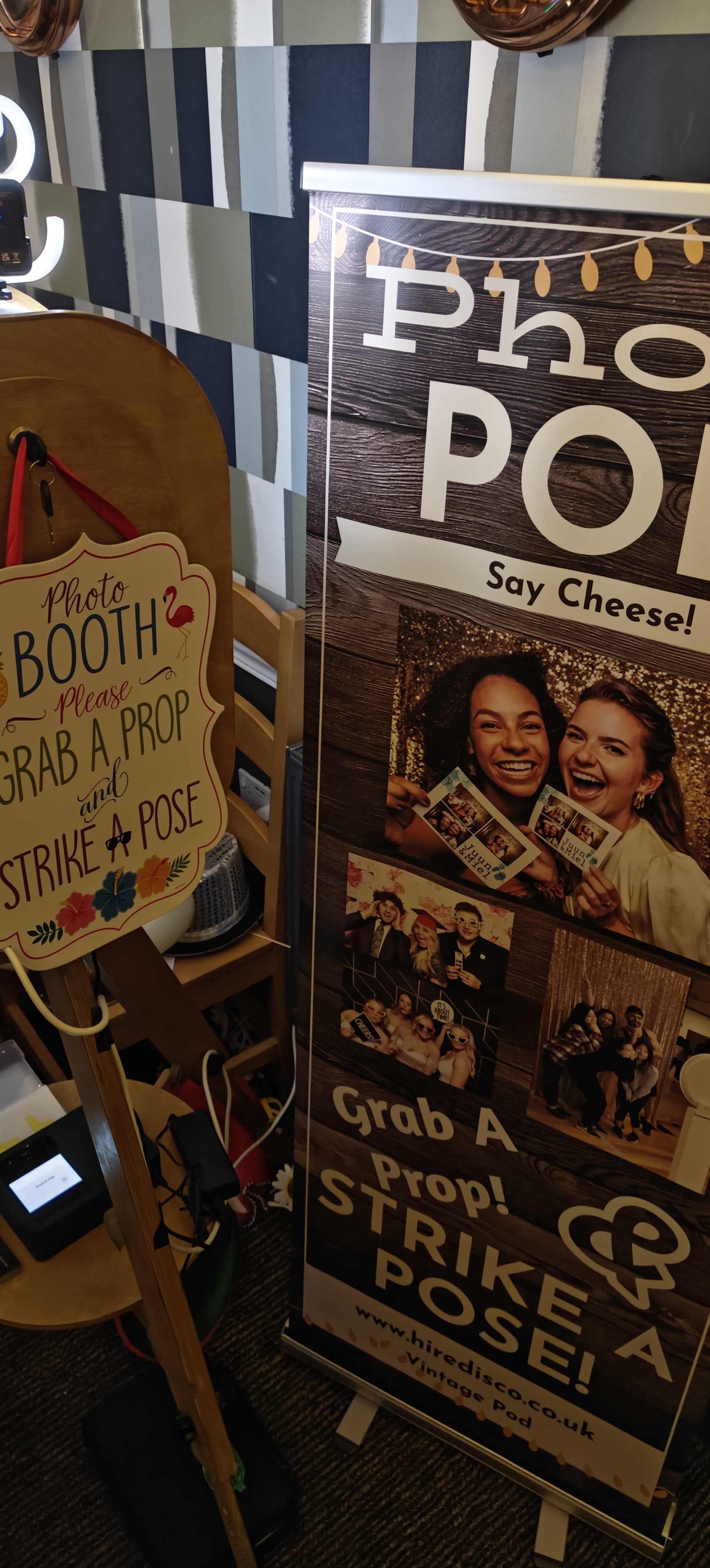 Classic Retro Wooden Tripod with Props & Prints