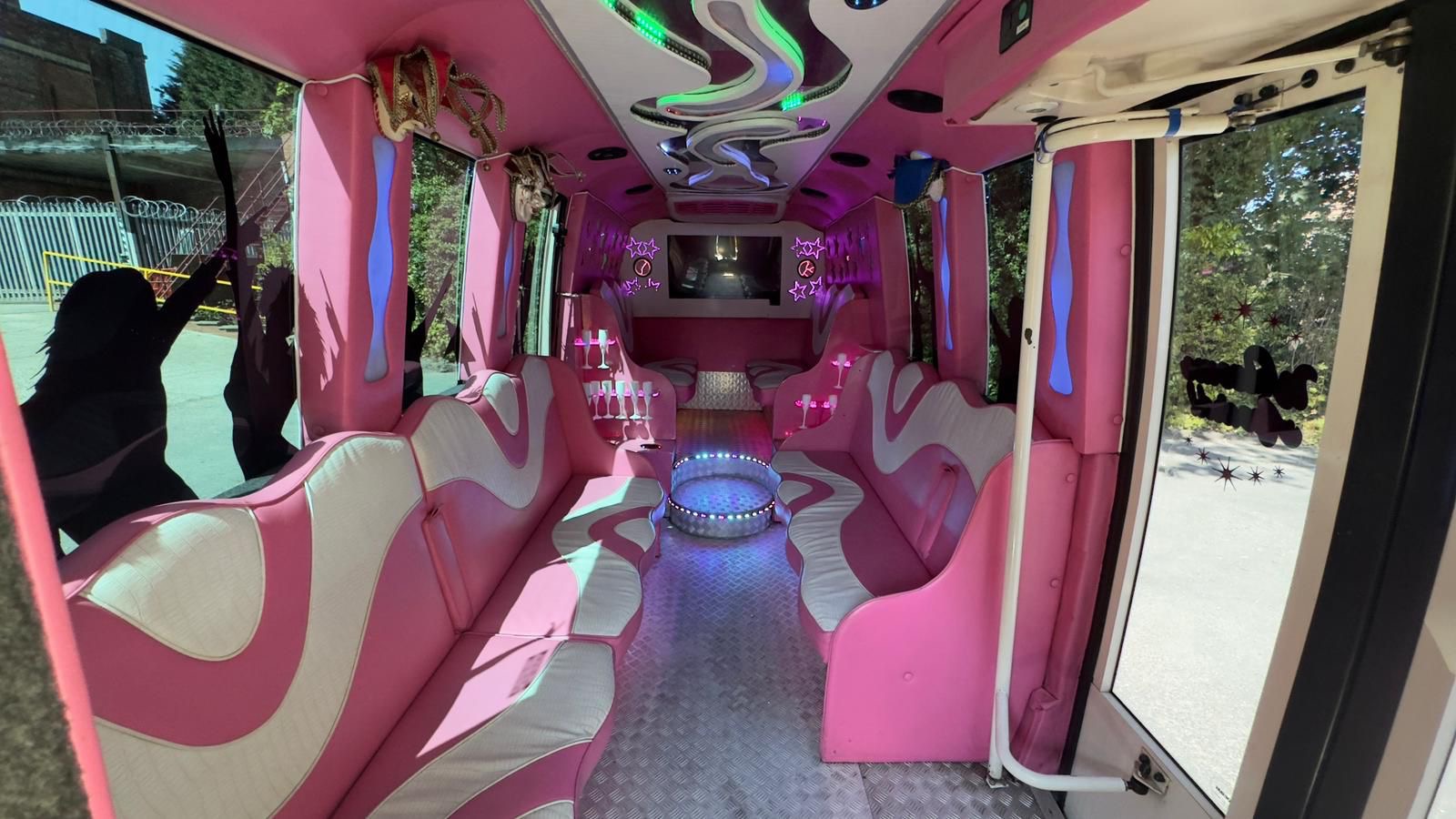 The Ultimate Pink 16-Seater Party Bus 🩷