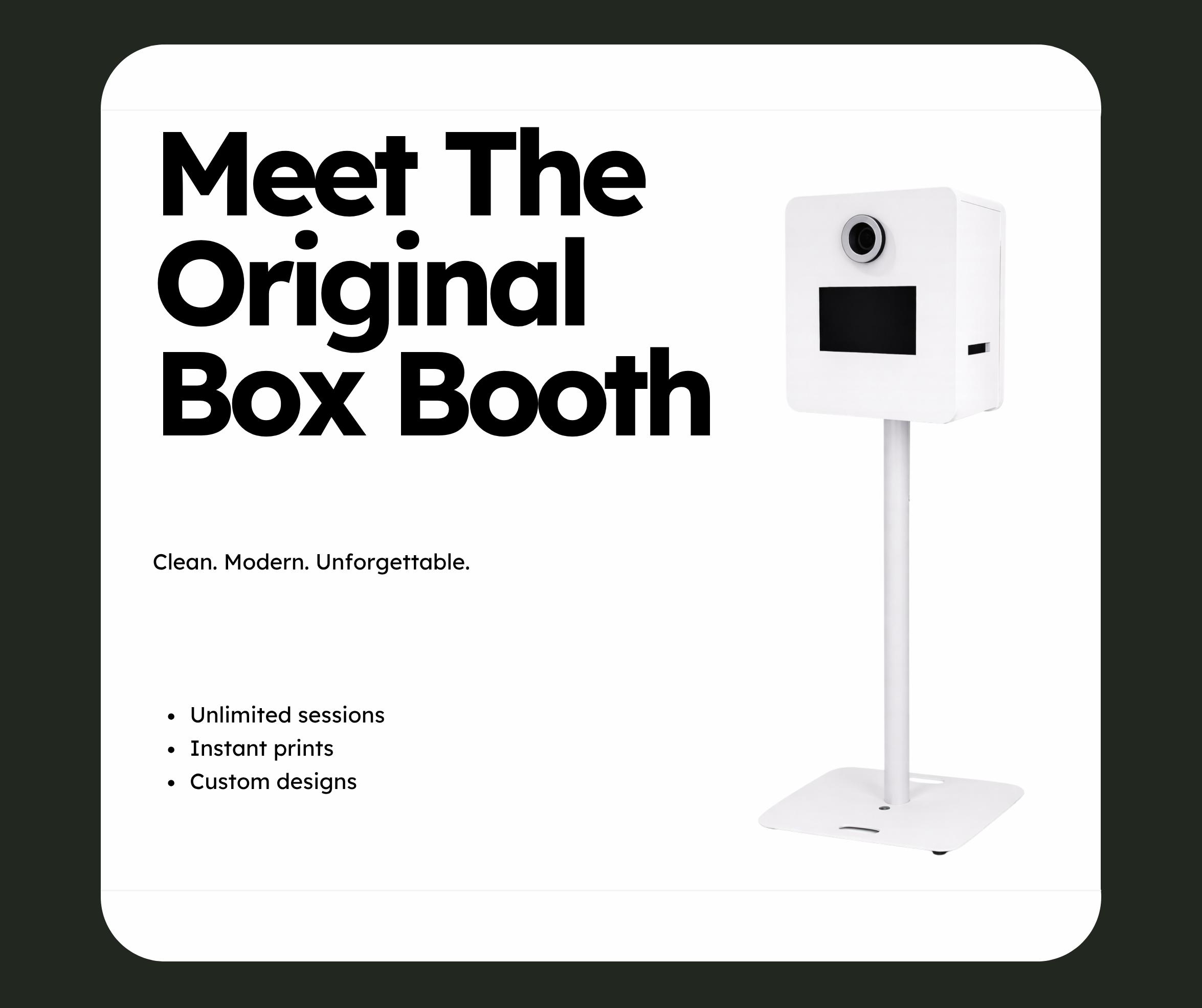 The Unlimited Photo Booth Experience