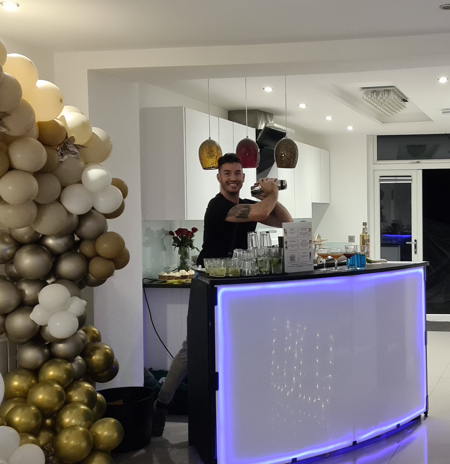 Neon-Themed Cocktail Bar