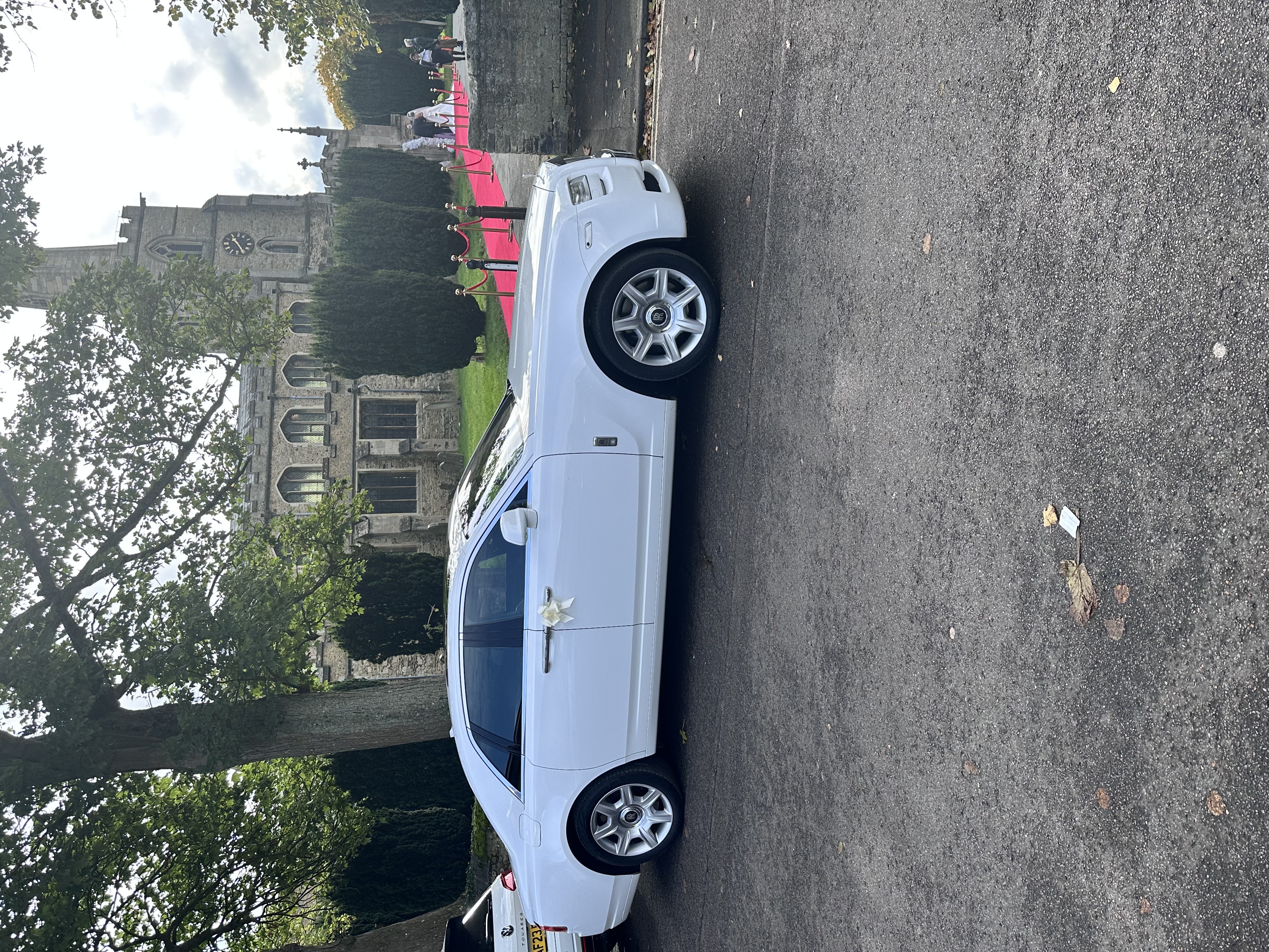 Luxury White Rolls Royce
