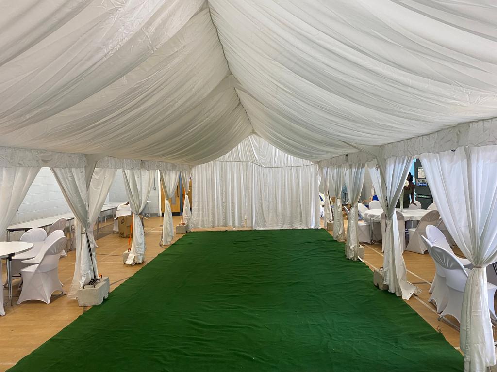 White 4m x 12m Party Tent Marquee